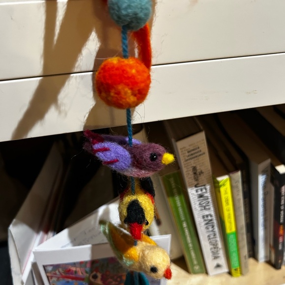 Colorful Felt Bird Toys for Pets handmade - Picture 3 of 4